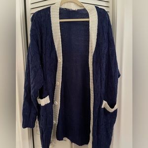 Lularoe Lucille - Blue and white
